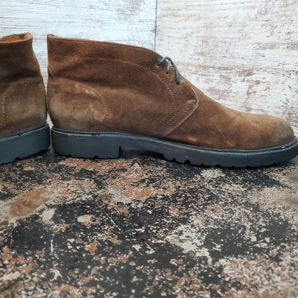 Frye Edwin Chukka Boots Sz 13 M Used Brown Suede Rugged Distressed 87160 - Picture 10 of 14